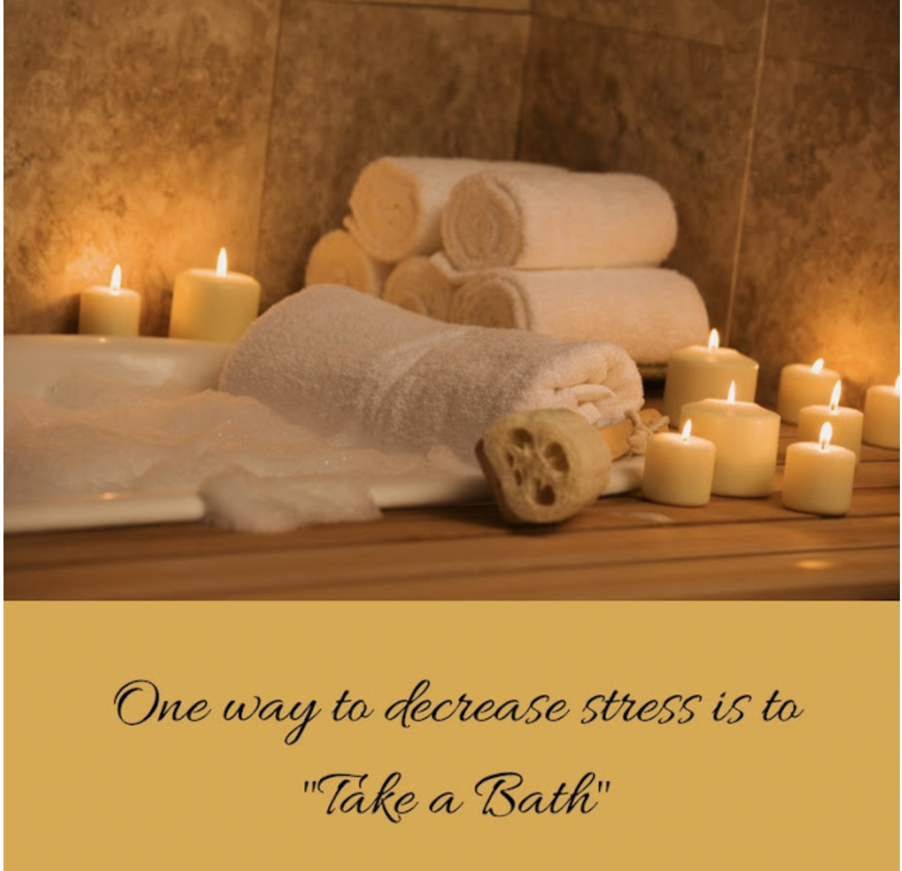 Need Stress Relief? Try Taking a Relaxing Bath.